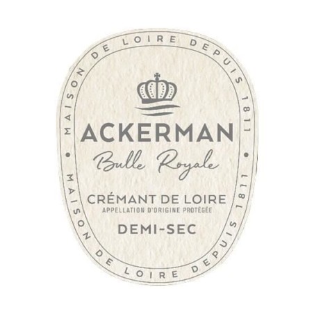 Ackerman Bulle Royale Demi-sec - Crémant de Loire - 75cl