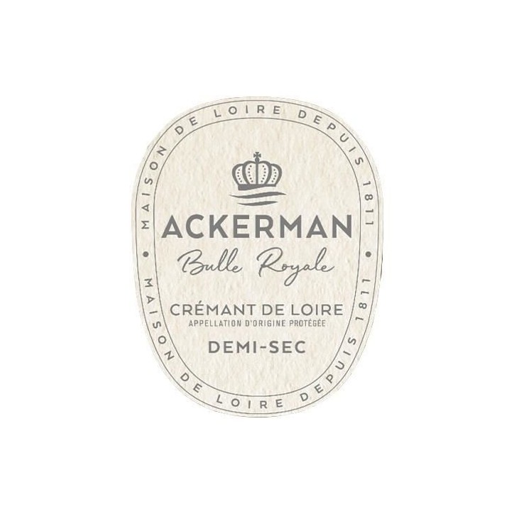 Ackerman Bulle Royale Demi-sec - Crémant de Loire - 75cl