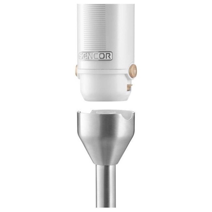 Mixeur plongeant 10 en 1 - SENCOR - SHB 6551WH - 1500 W - Technologie TITANIUM QuadBlade - Blanc
