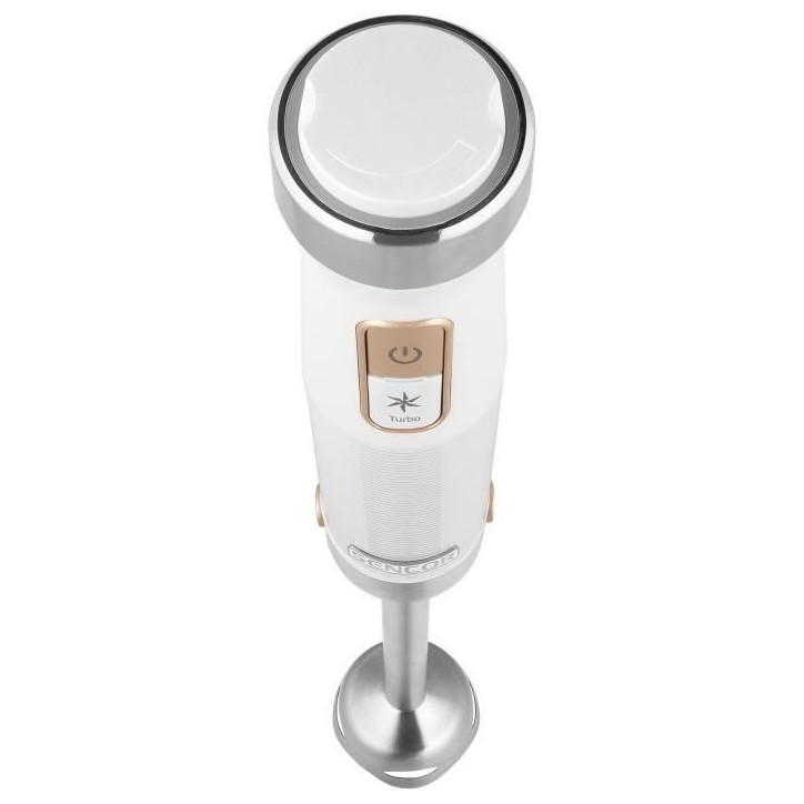 Mixeur plongeant 10 en 1 - SENCOR - SHB 6551WH - 1500 W - Technologie TITANIUM QuadBlade - Blanc