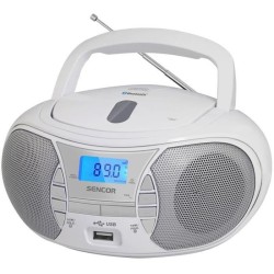 Lecteur Radio CD - SENCOR - SPT 2700 WH - 3 W - CD / Bluetooth / MP3 -