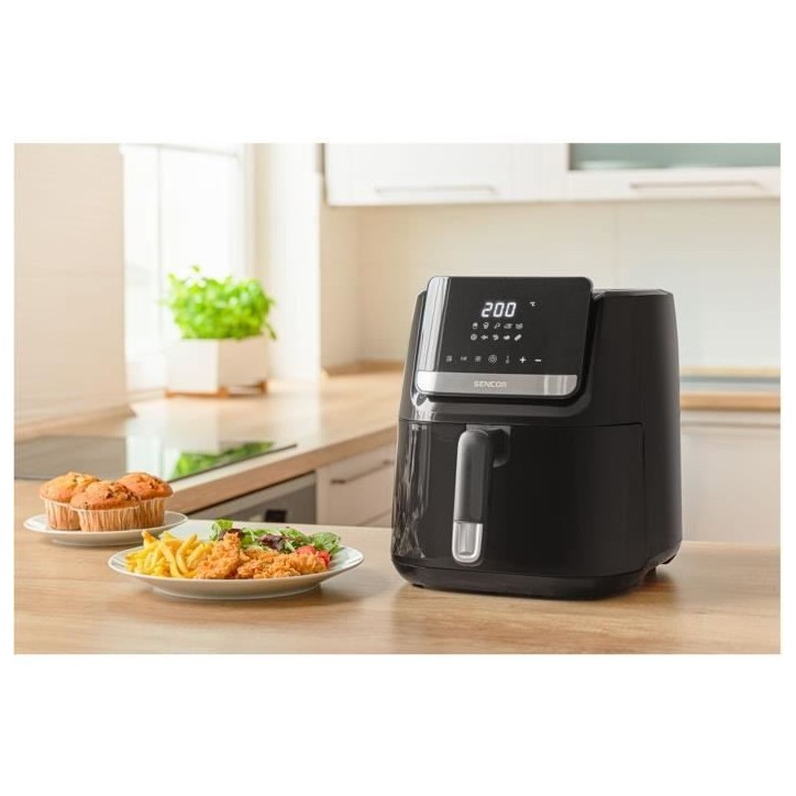 Airfryer - SENCOR - SFR 6550BK - 1600 W - 6,5L - Noir