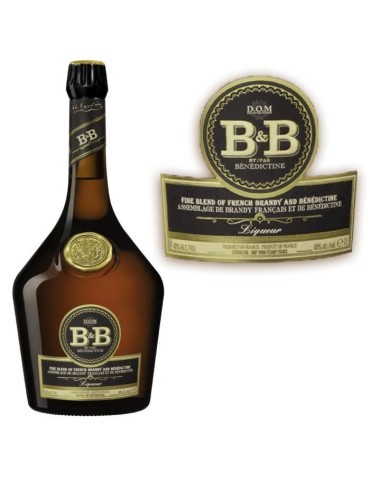 Liqueur Benedictine B&B - Liqueur de Benedictine & Cognac - France - 40%vol - 100cl