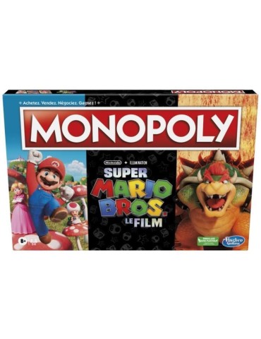 Monopoly Super Mario, le film - Jeu de plateau - A partir de 2 joueurs - Des 8 ans