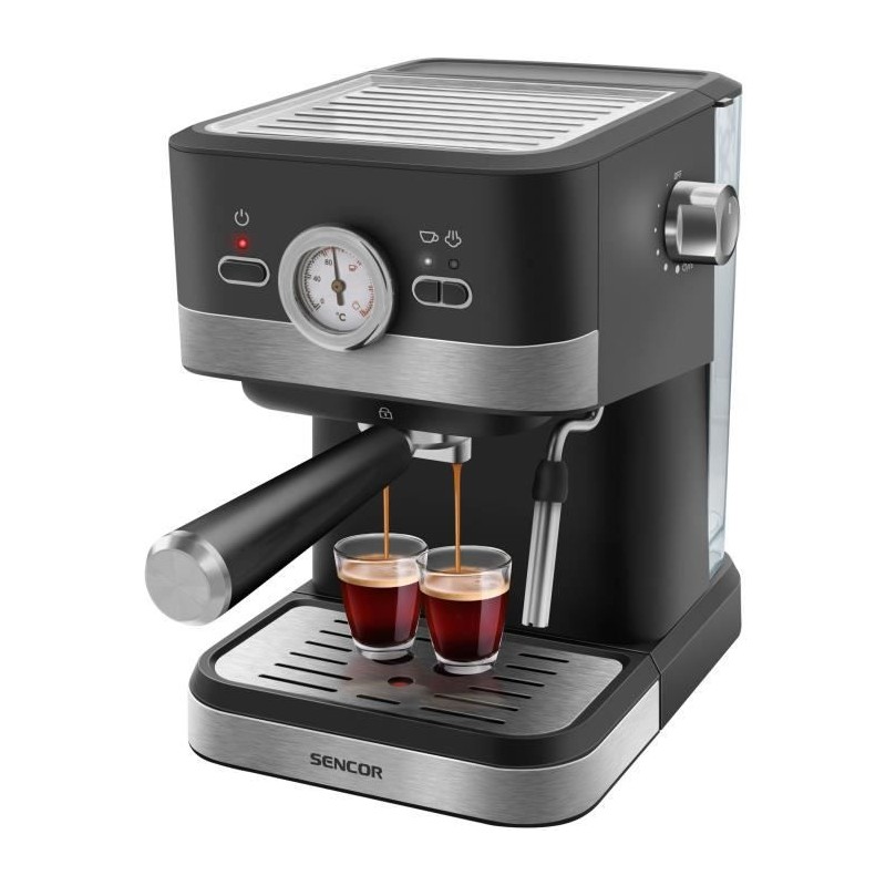 Machine a expresso - SENCOR - SES 1721BK - 1050 W - 20 bars - Noir Machine a expresso - SENCOR - SES 1721BK - 1050 W - 20 bars - Noir