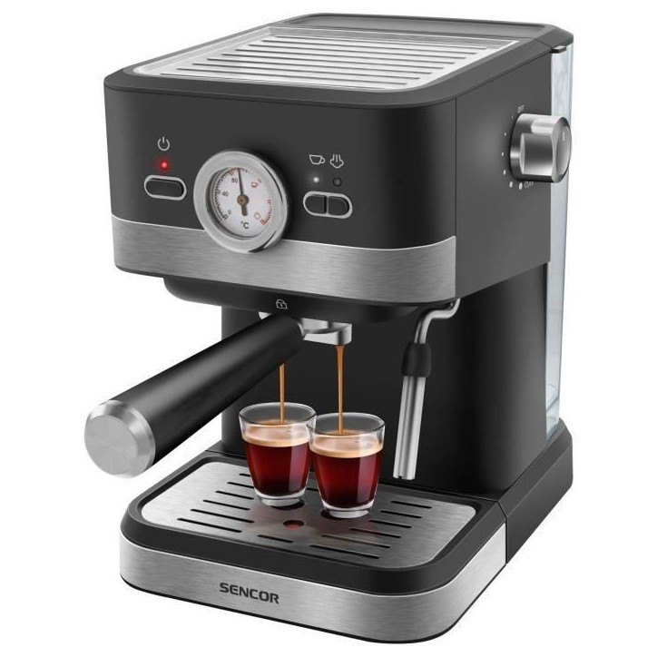 Machine a expresso - SENCOR - SES 1721BK - 1050 W - 20 bars - Noir