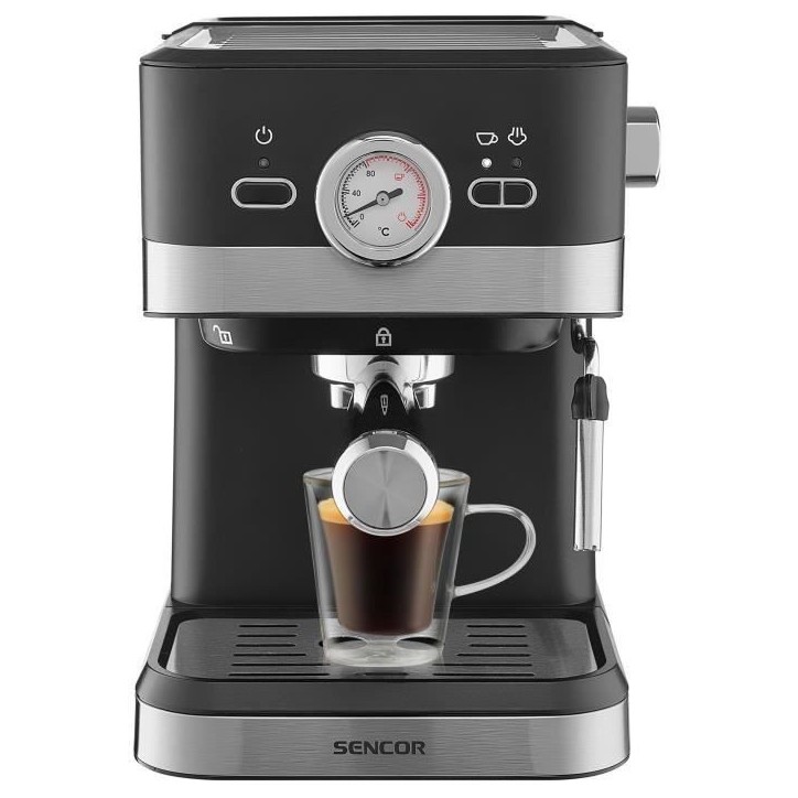 Machine a expresso - SENCOR - SES 1721BK - 1050 W - 20 bars - Noir