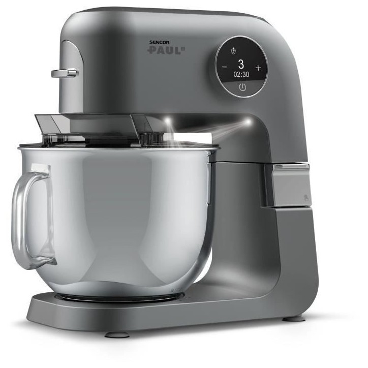 Robot pâtissier - SENCOR - STM 7740 PAUL 2 - 1500 W - Acier inoxydable