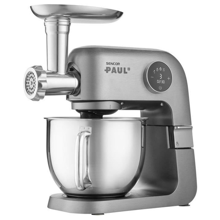 Robot pâtissier - SENCOR - STM 7740 PAUL 2 - 1500 W - Acier inoxydable