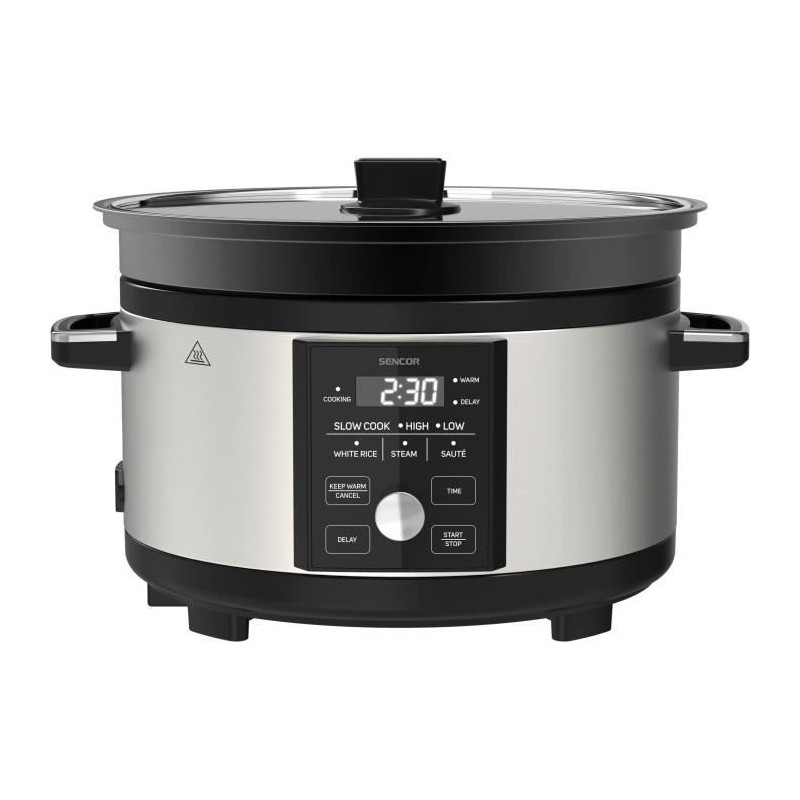 Mijoteuse - SENCOR - SPR 5520SS - 5,5 L - Gris / Noir