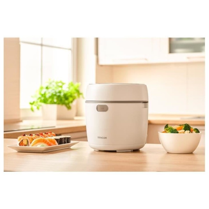 Cuiseur a riz - SENCOR - SRM 0670WH - 350 W - 0,6 L - Blanc