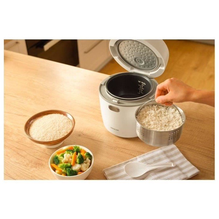 Cuiseur a riz - SENCOR - SRM 0670WH - 350 W - 0,6 L - Blanc