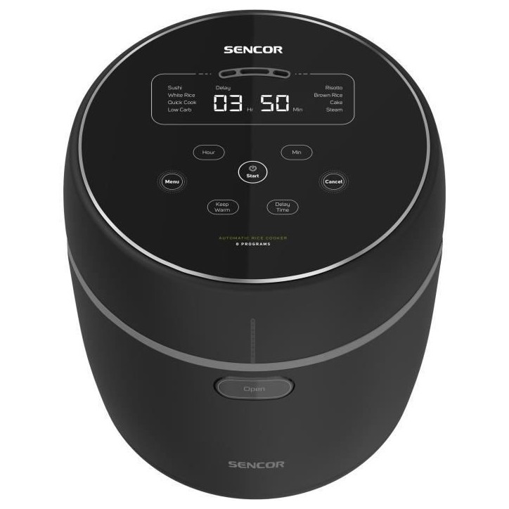 Cuiseur a riz - SENCOR - SRM 0671BK - 350 W - 0,6 L - Noir