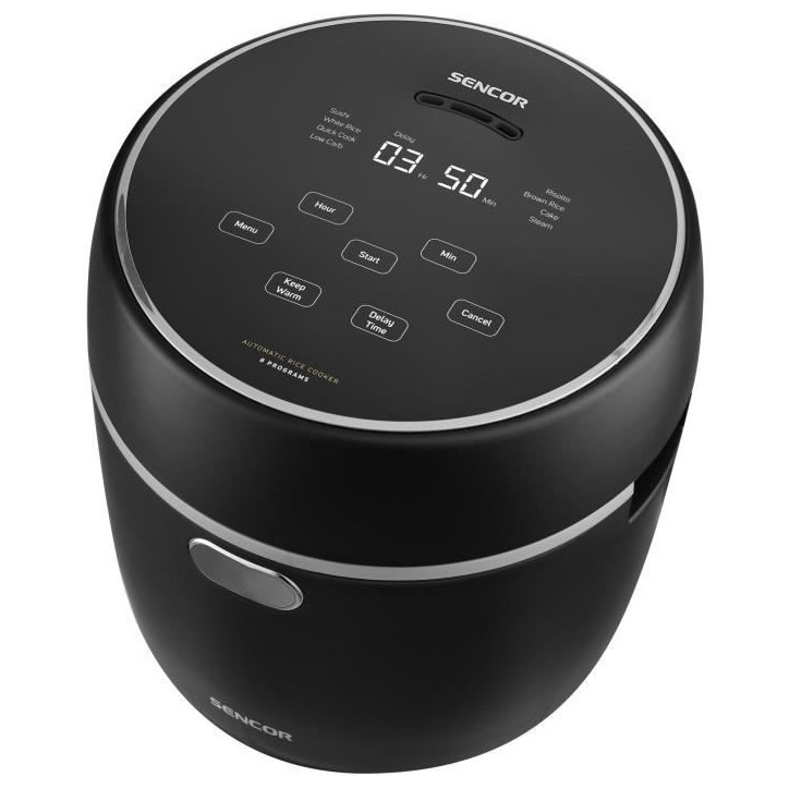 Cuiseur a riz - SENCOR - SRM 0671BK - 350 W - 0,6 L - Noir
