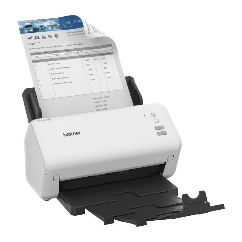 Scanner de documents bureautique Brother ADS-4100 Recto-Verso 70 ppm/3 Scanner de documents bureautique Brother ADS-4100 Recto-Verso 70 ppm/3