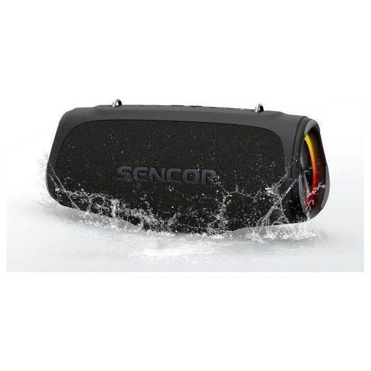 Enceinte Bluetooth étanche - SENCOR - RESONEX MIDI - 80 W - 4 haut-parleurs - IPX7 - Noir