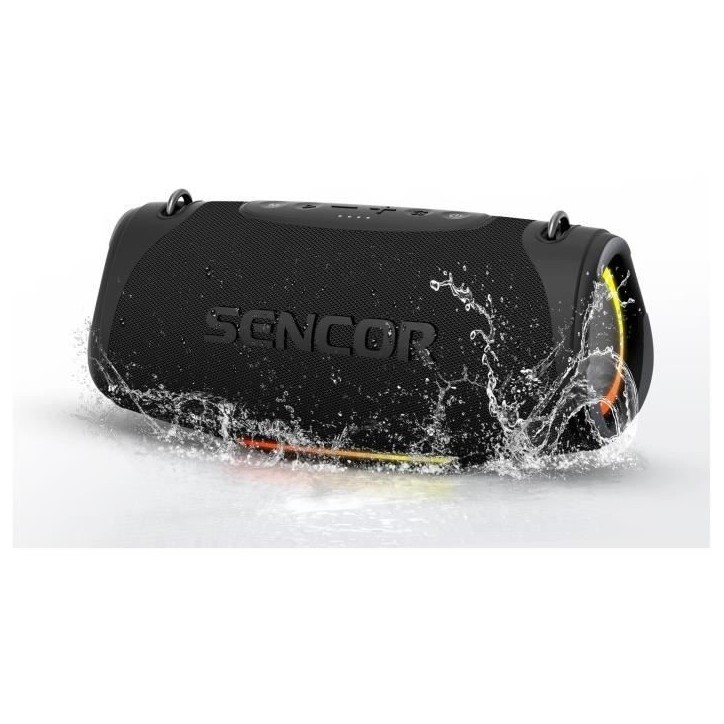 Enceinte Bluetooth étanche - SENCOR - RESONEX MAXI - 100 W - 4 haut-parleurs - IPX7 - Noir