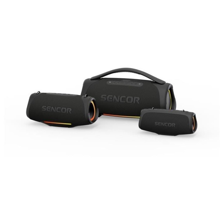 Enceinte Bluetooth étanche - SENCOR - RESONEX MEGA - 190 W - 5 haut-parleurs - IPX7 - Noir