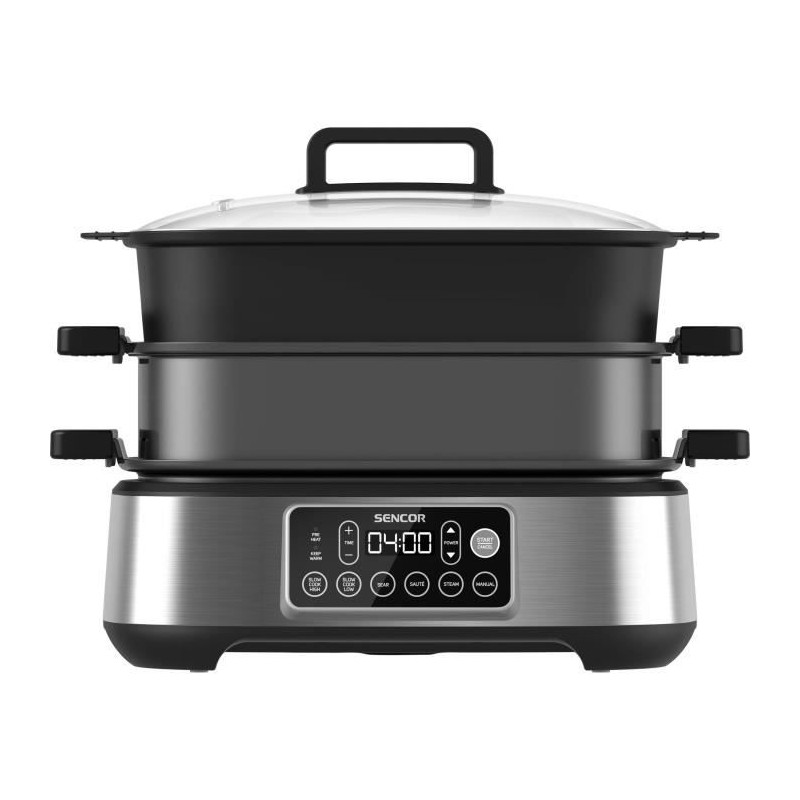 Mijoteuse et grill multifonction - SENCOR - SPR 6300BK - 6 L - Noir Mijoteuse et grill multifonction - SENCOR - SPR 6300BK - 6 L - Noir