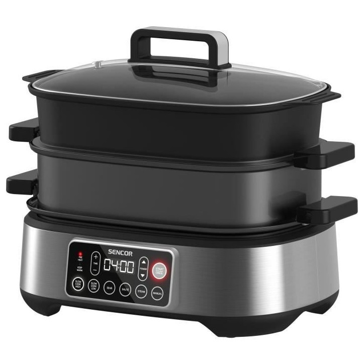 Mijoteuse et grill multifonction - SENCOR - SPR 6300BK - 6 L - Noir