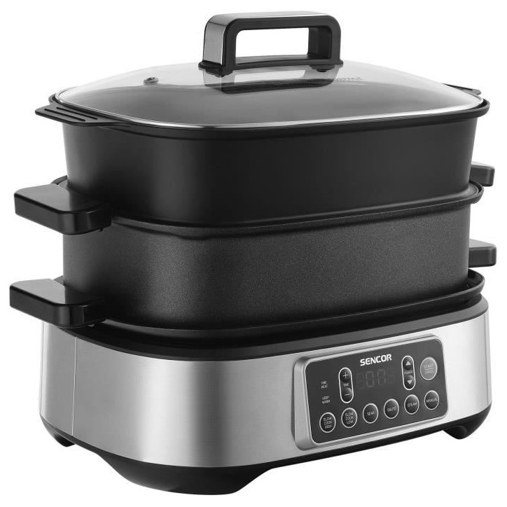 Mijoteuse et grill multifonction - SENCOR - SPR 6300BK - 6 L - Noir