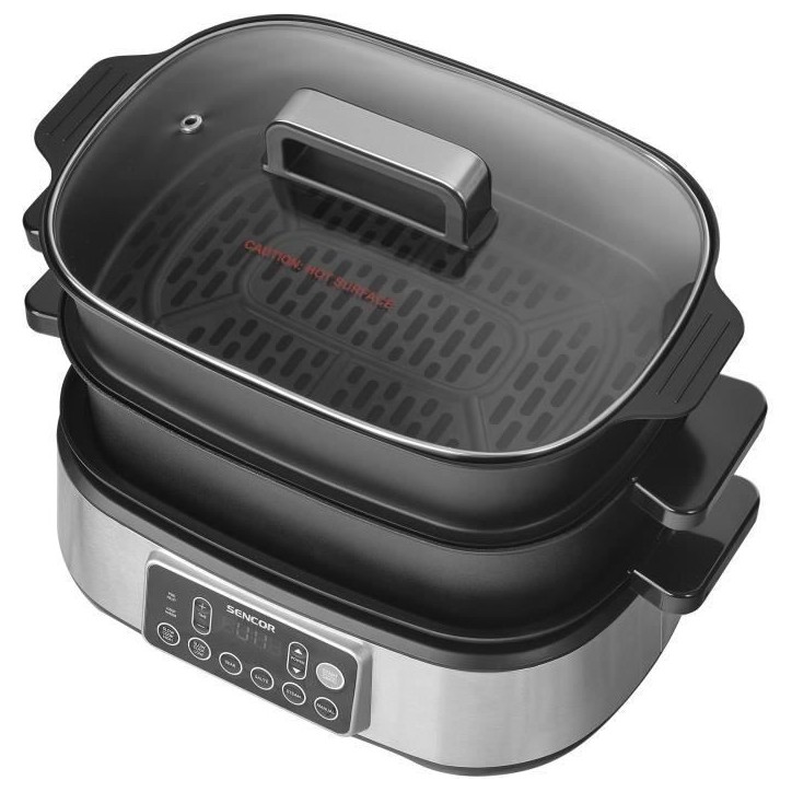 Mijoteuse et grill multifonction - SENCOR - SPR 6300BK - 6 L - Noir