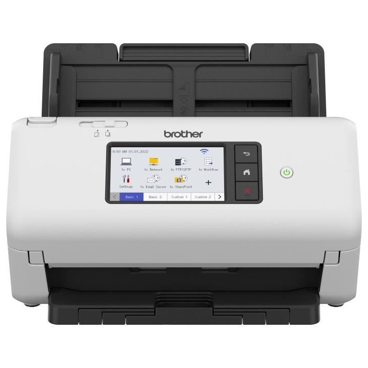 Scanner de documents bureautique recto-verso BROTHER ADS-4700 - 40 ppm/80 ipm - Ethernet, Wi-Fi, Wi-Fi Direct