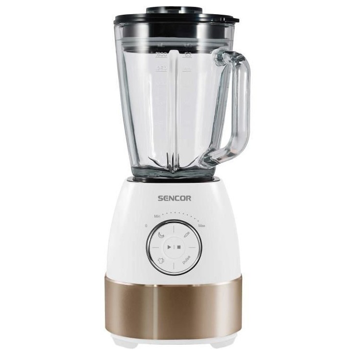 Blender - SENCOR - SBL 5870GD - 1800 W - 1,5 L - 24000 trs/min - Blanc / Or
