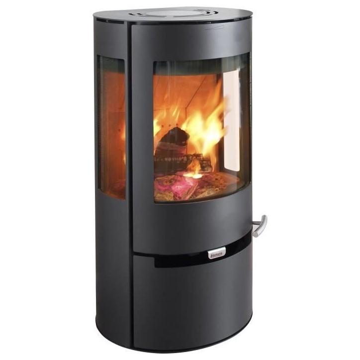 Poele a bois - ADURO 9 - 50291 - 6 KW - Noir