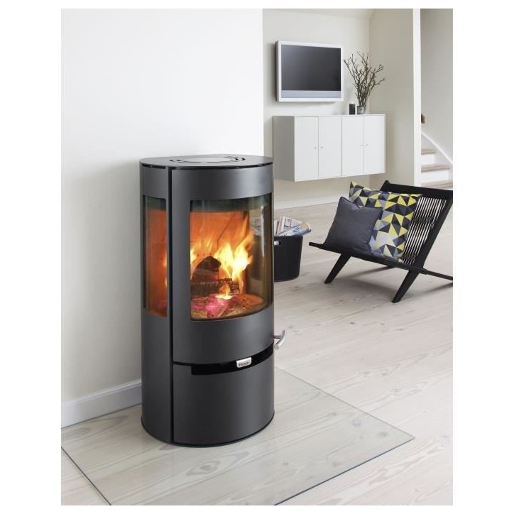 Poele a bois - ADURO 9 - 50291 - 6 KW - Noir