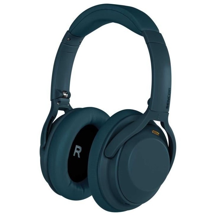 Casque Bluetooth - SENCOR - SEP CORPORATE - Annulation active du bruit - IPX4 - Bleu