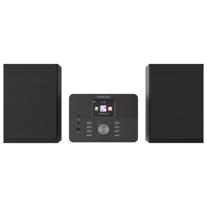 Micro-chaîne audio - SENCOR - SMC 5100WDB - 50 W - CD/MP3, radio internet/DAB+, Wi-Fi - Noir