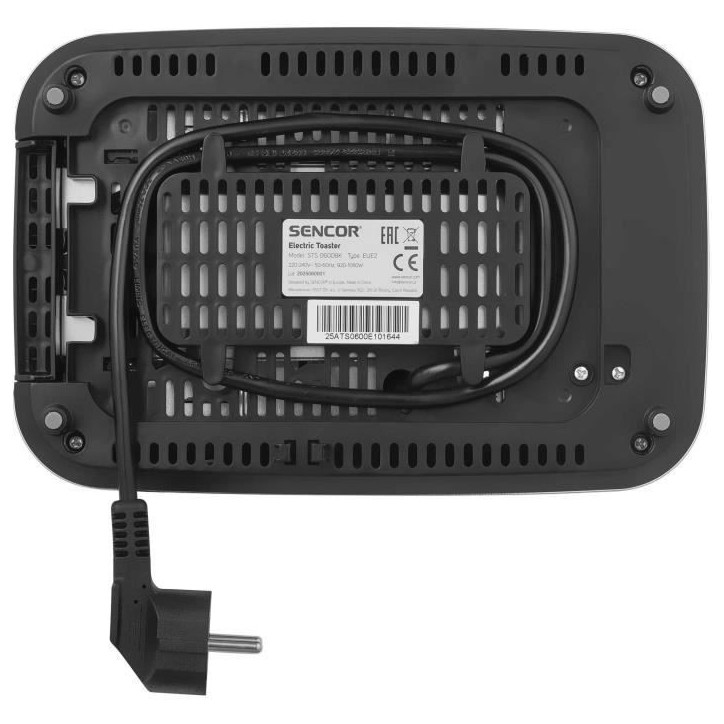 Grille-pain - SENCOR - STS 0600BK - 2 fentes - Ecran LED tactile - Noir
