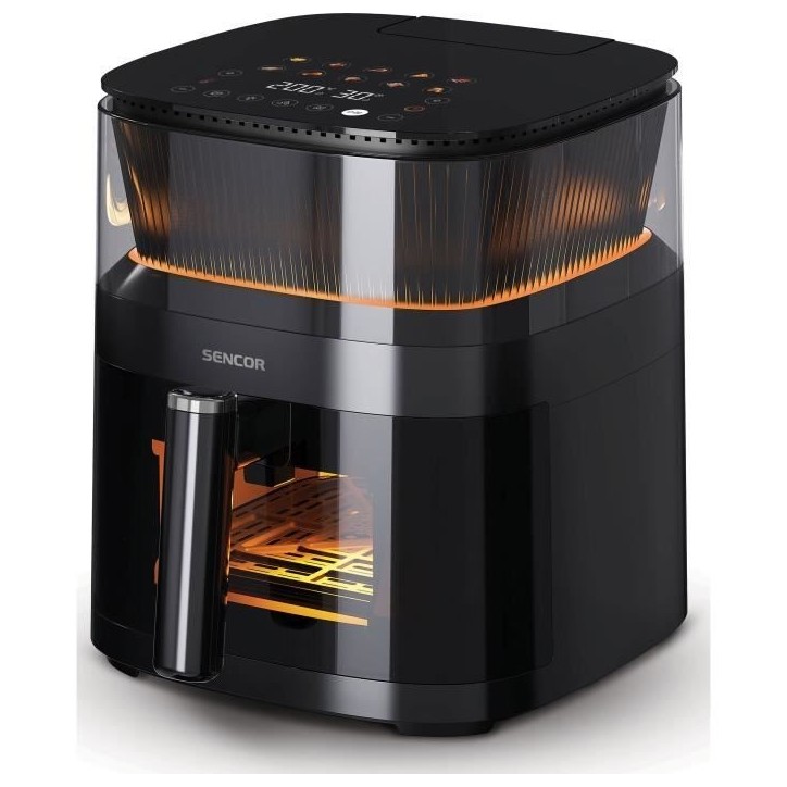 Friteuse a air chaud - SENCOR - SFR 5050BK - Capacité 5 L - 10 programmes de cuisson - 1500 W - Noir