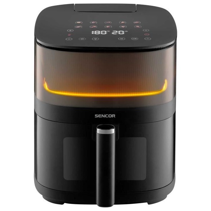 Friteuse a air chaud - SENCOR - SFR 5050BK - Capacité 5 L - 10 programmes de cuisson - 1500 W - Noir