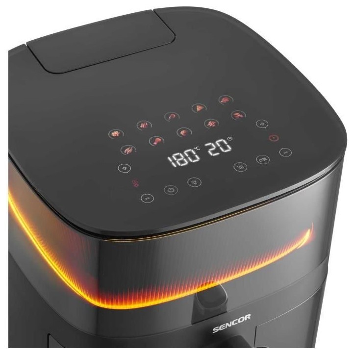 Friteuse a air chaud - SENCOR - SFR 5050BK - Capacité 5 L - 10 programmes de cuisson - 1500 W - Noir