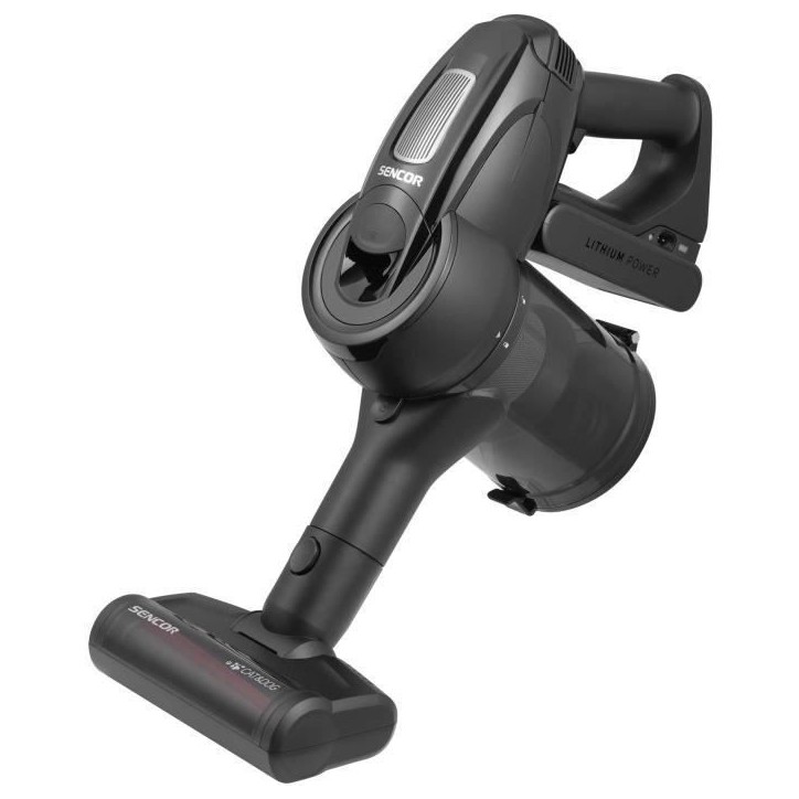 Aspirateur balai 3-en-1 - SENCOR - SVC 8726BK - 400 W - 50 min - 0,5 L - Noir