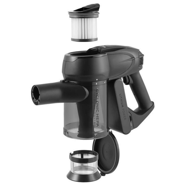 Aspirateur balai 3-en-1 - SENCOR - SVC 8726BK - 400 W - 50 min - 0,5 L - Noir