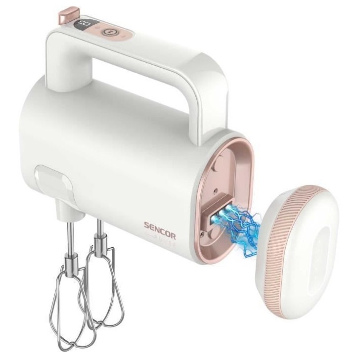 Batteur a main - SENCOR - SHM 9130WH - 8 vitesses - Sans fil - Blanc