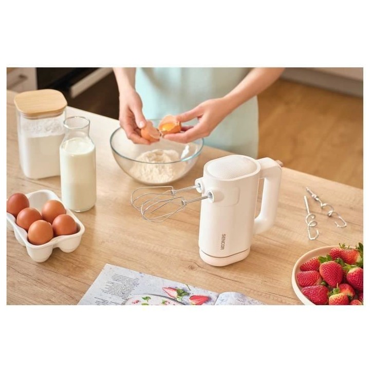 Batteur a main - SENCOR - SHM 9130WH - 8 vitesses - Sans fil - Blanc