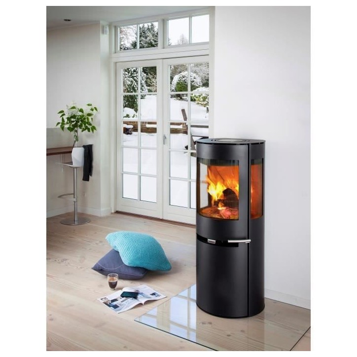 Poele a bois - ADURO 9.5 - 50299 - 6 KW - Noir