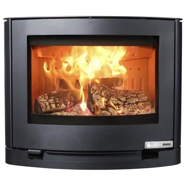 Poele a bois suspendu - ADURO 15-3 - 50554 - 6,5 KW - Noir