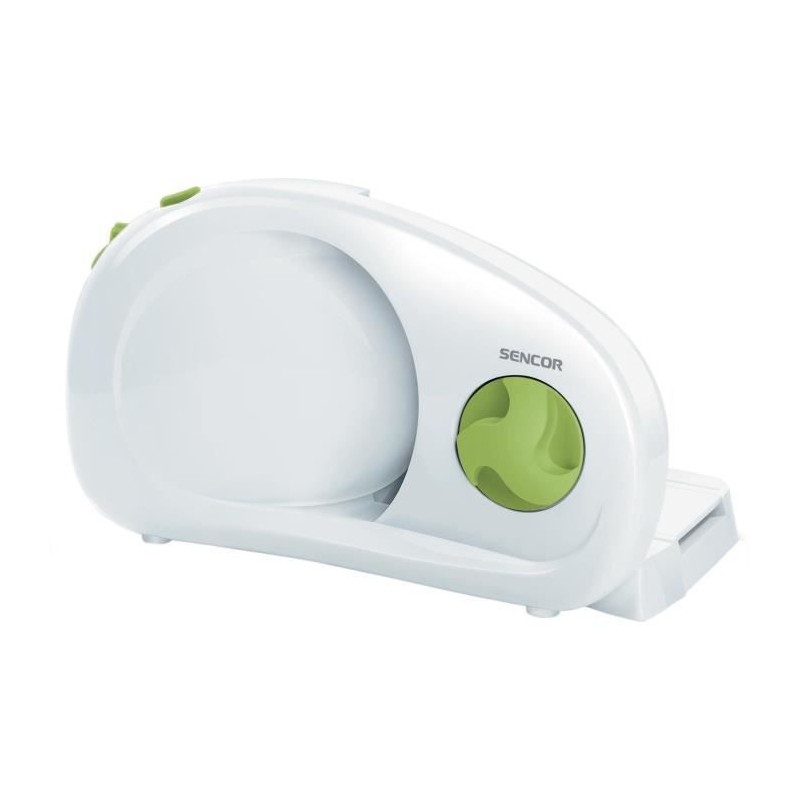 Trancheuse électrique - SENCOR - SFS 1001GR - 100 W - Blanc / Vert Trancheuse électrique - SENCOR - SFS 1001GR - 100 W - Blanc / Vert
