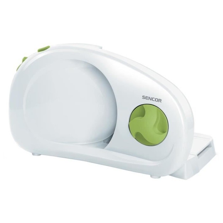 Trancheuse électrique - SENCOR - SFS 1001GR - 100 W - Blanc / Vert