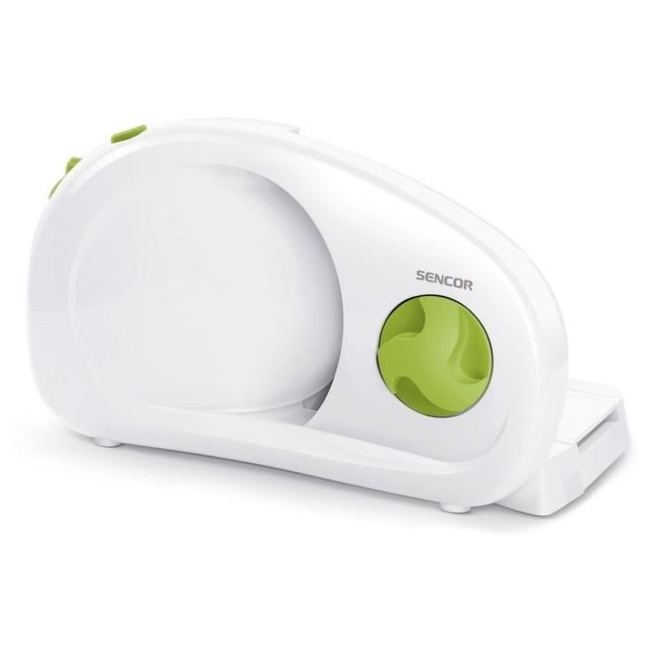 Trancheuse électrique - SENCOR - SFS 1001GR - 100 W - Blanc / Vert