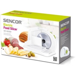 Trancheuse électrique - SENCOR - SFS 1001GR - 100 W - Blanc / Vert