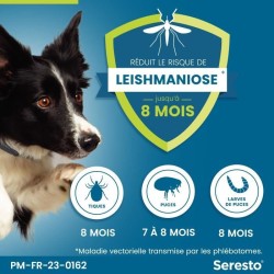 SERESTO Chien Collier Anti-Puces et Anti-Tiques +8kg 2 unités