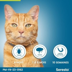 SERESTO Chat Collier Anti-Puces et Anti-Tiques 2 unités