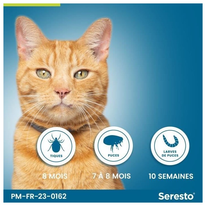 SERESTO Chat Collier Anti-Puces et Anti-Tiques 2 unités