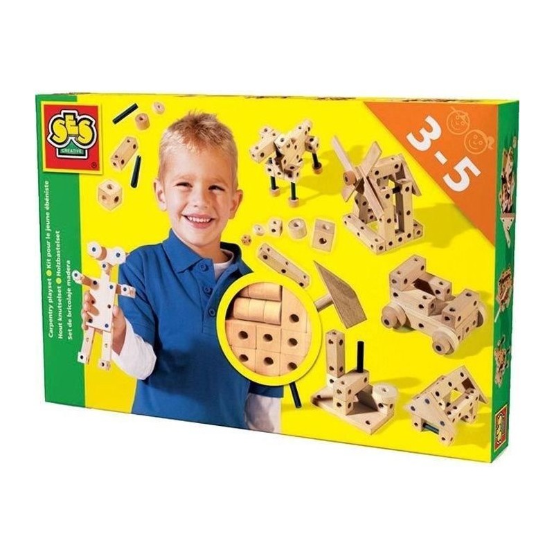 SES CREATIVE Kit pour le jeune ébéniste - Jeu de construction de jou SES CREATIVE Kit pour le jeune ébéniste - Jeu de construction de jou